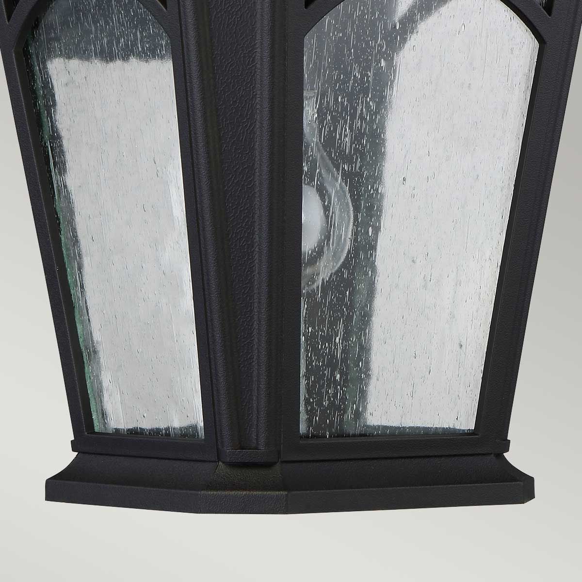 Bedford In Light Medium Wall Lantern In Mystic Black