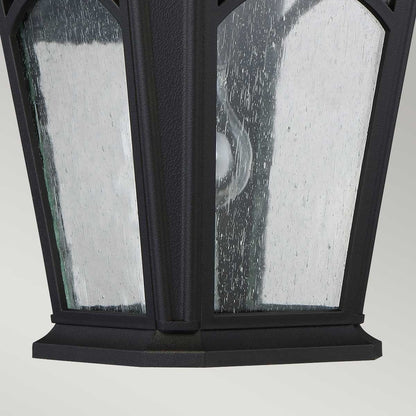 Bedford In Light Medium Wall Lantern In Mystic Black