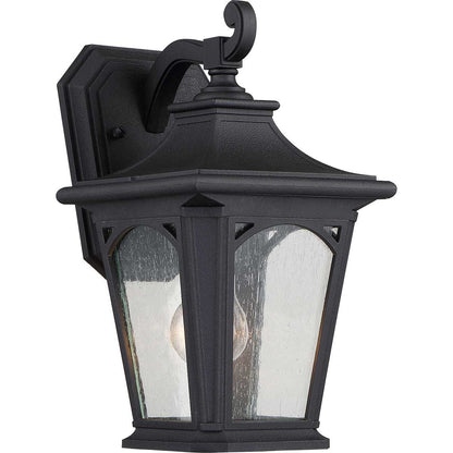 Bedford in Light Small Wall Lantern in Mystic Black