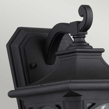 Bedford in Light Small Wall Lantern in Mystic Black