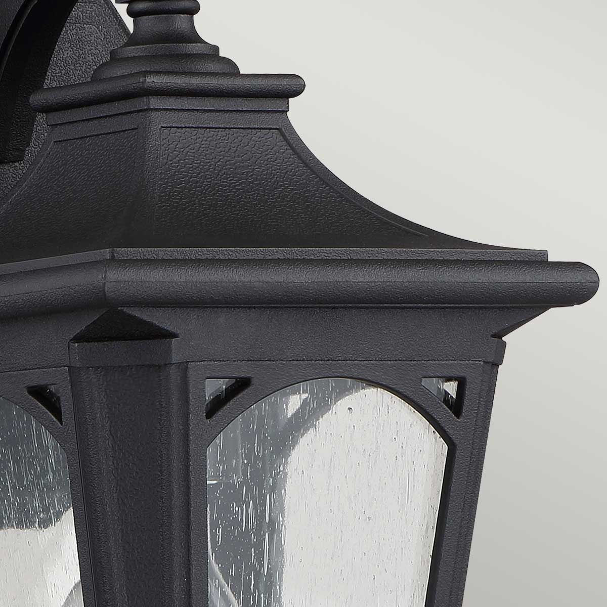 Bedford in Light Small Wall Lantern in Mystic Black