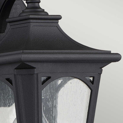 Bedford in Light Small Wall Lantern in Mystic Black