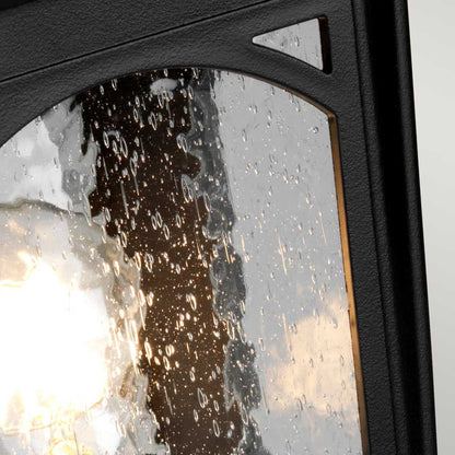 Bedford Light Medium Pedestal Lantern in Mystic Black
