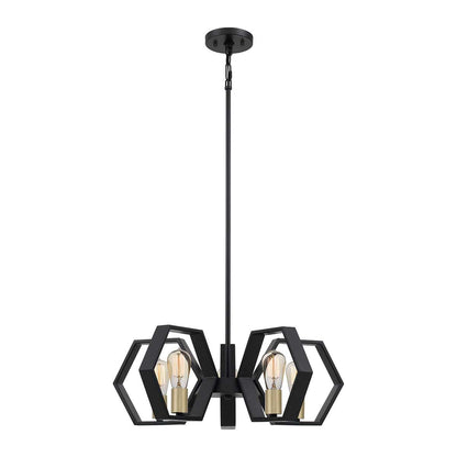 Bismarck Light Chandelier in Earth Black