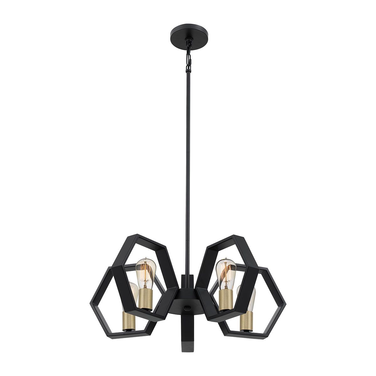 Bismarck Light Chandelier in Earth Black