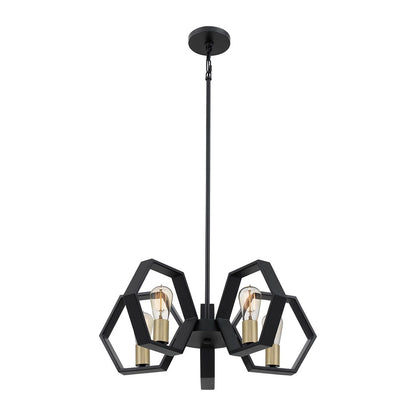 Bismarck Light Chandelier in Earth Black