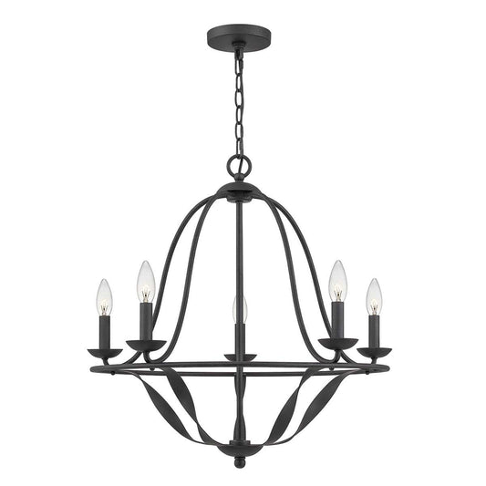 Bradbury Light Chandelier in Grey Ash