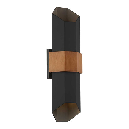 Chasm LED Wall Lantern in Matte Black