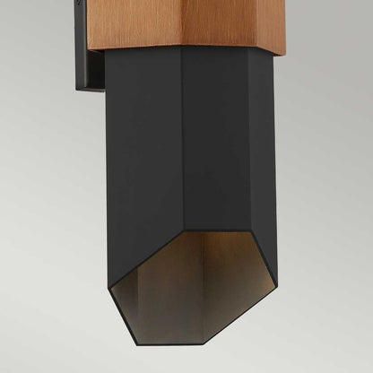 Chasm LED Wall Lantern in Matte Black