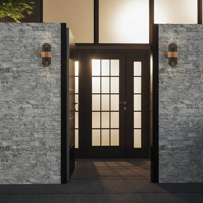 Chasm LED Wall Lantern in Matte Black