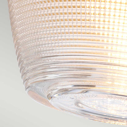 Dublin Light Semi-Flush in Painted Natural Brass