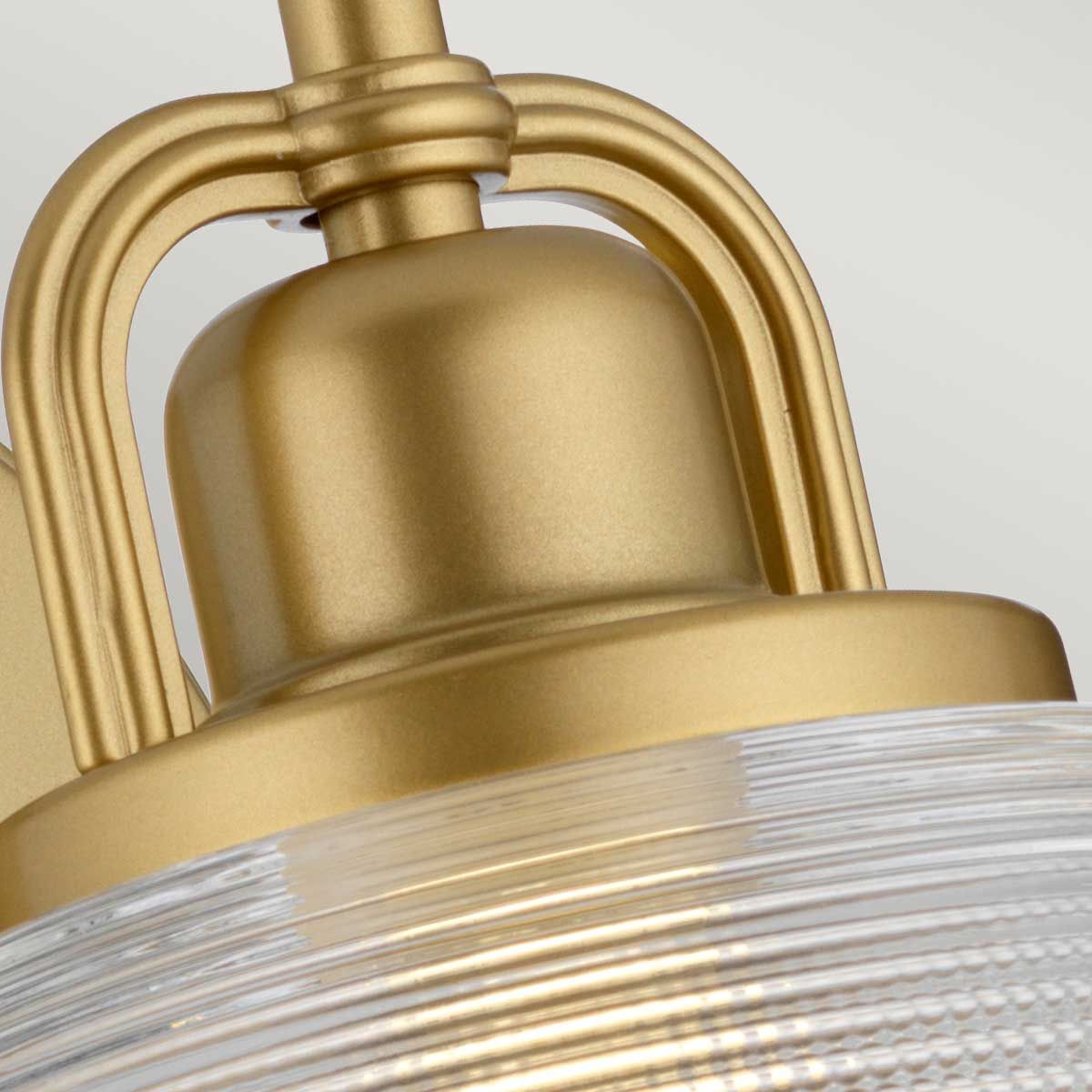 Dublin 1 Light Wall Light in Painted Natural Brass