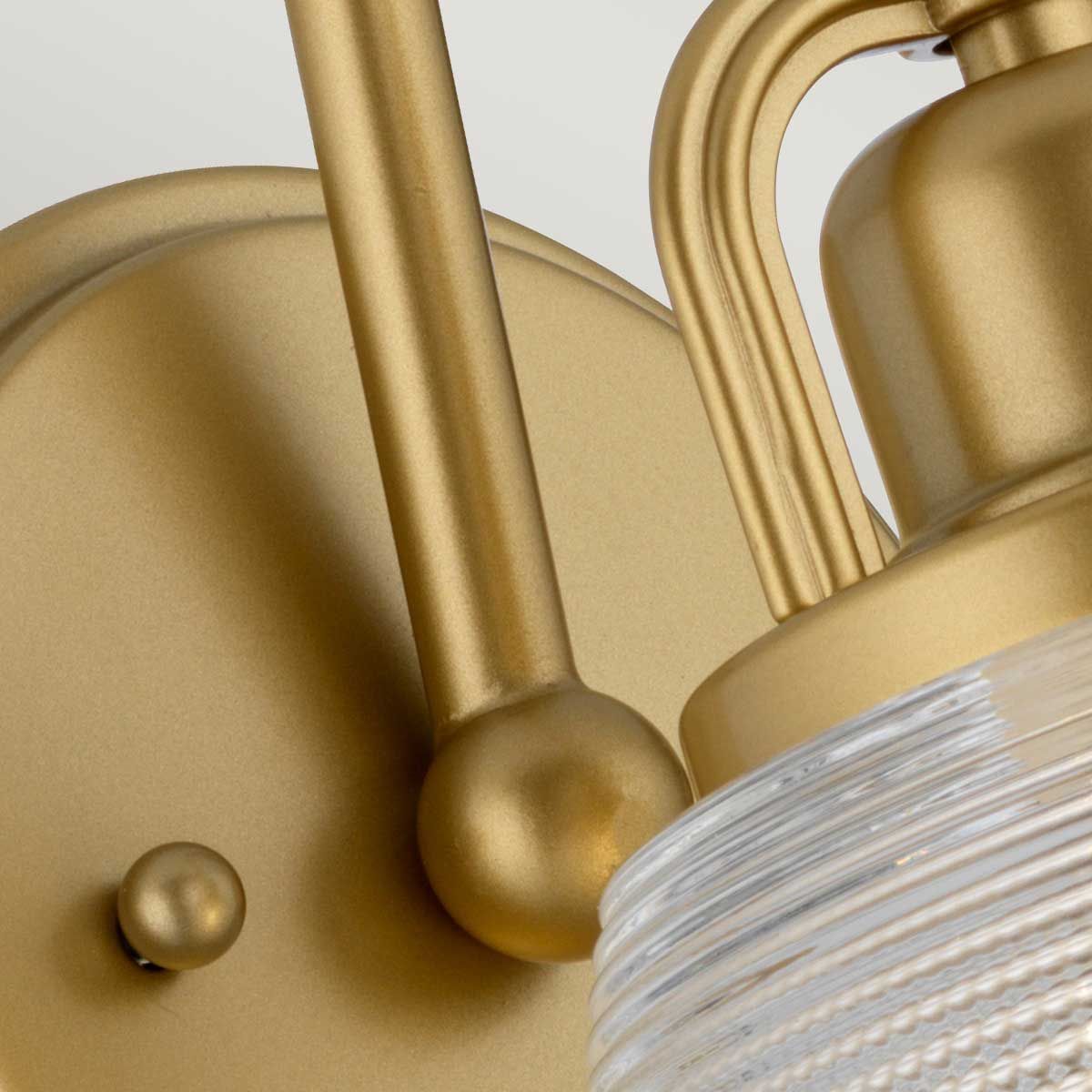Dublin 1 Light Wall Light in Painted Natural Brass