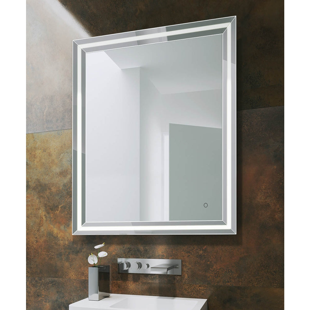 Ravenna Light Rectangular Mirror - 75x90cm