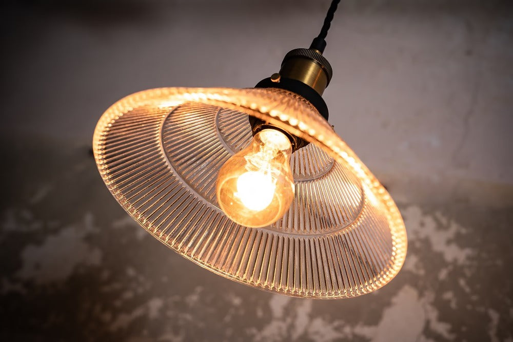 Romilly Tapered Etched Glass French Style Pendant Light - Soho Lighting