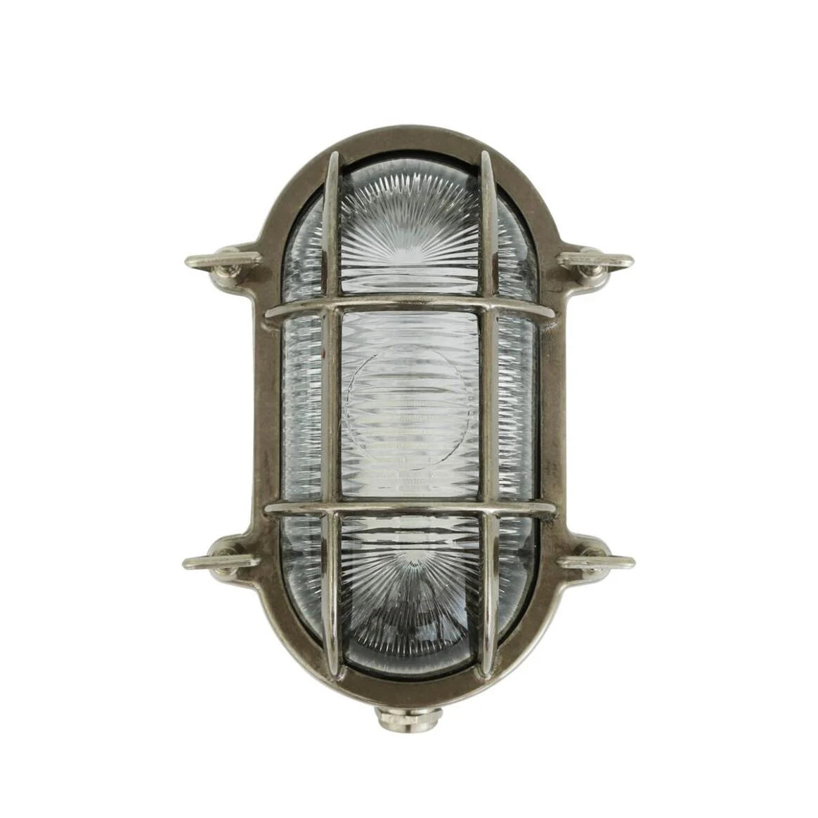 Ruben Small Brass Oval Marine Light 20cm