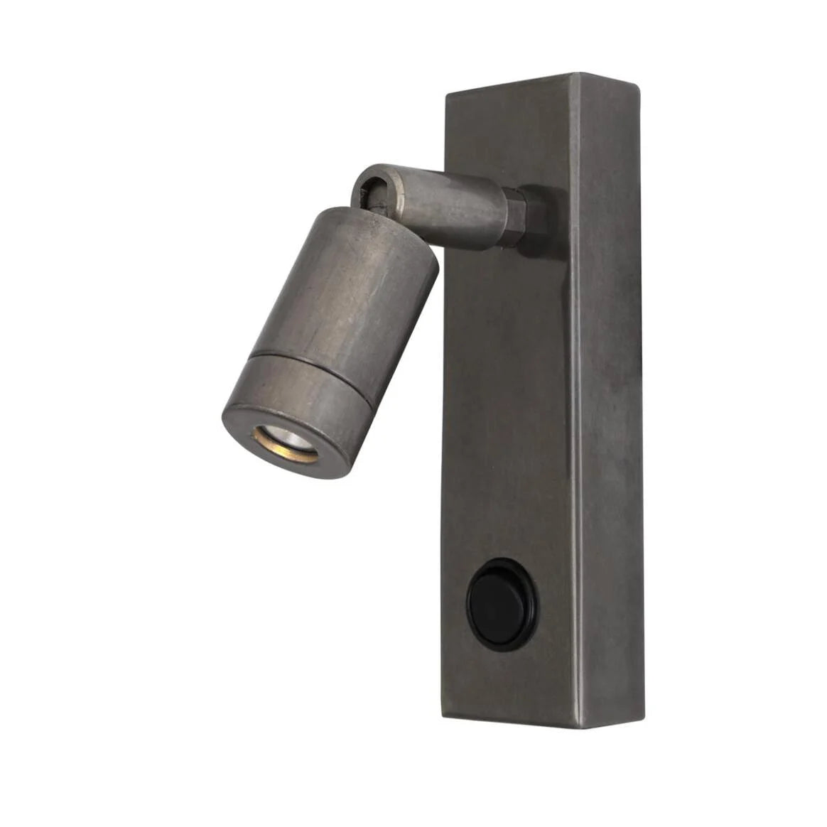 Sampio Adjustable Brass Wall Spotlight 14cm