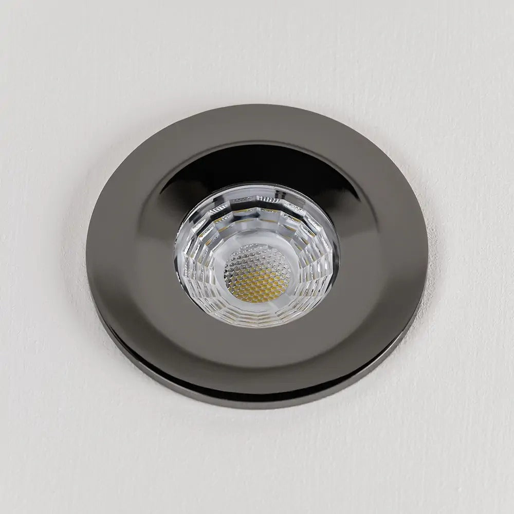 Soho Black Nickel LED Downlights, Fire Rated, Fixed, IP65, CCT Switch, High CRI, Dimmable