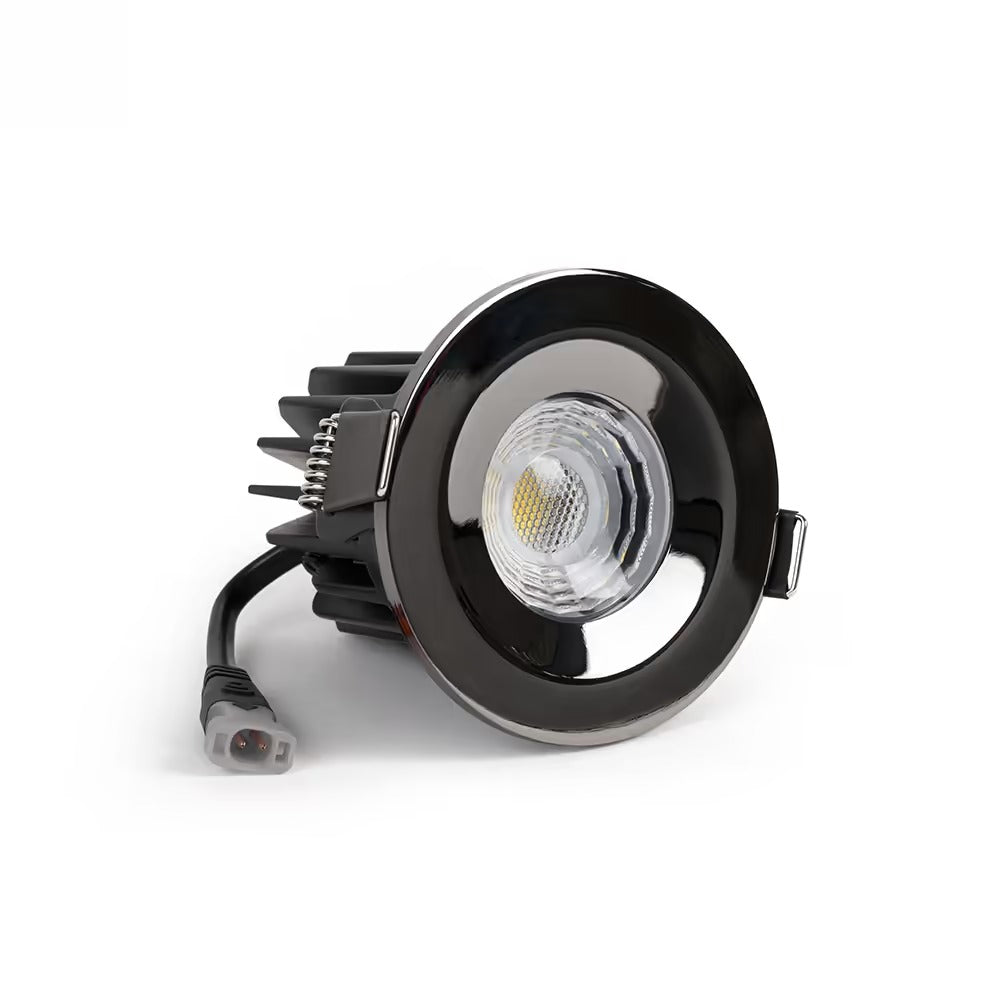 Soho Black Nickel LED Downlights, Fire Rated, Fixed, IP65, CCT Switch, High CRI, Dimmable