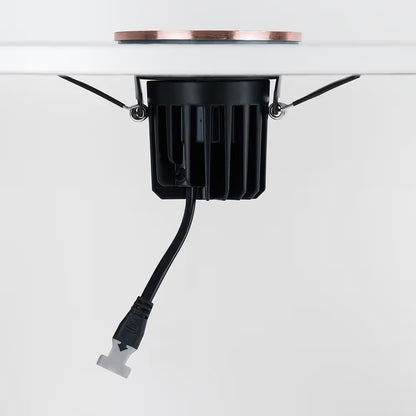 Soho Brushed Copper LED Downlights, Fire Rated, Fixed, IP65, CCT Switch, High CRI, Dimmable