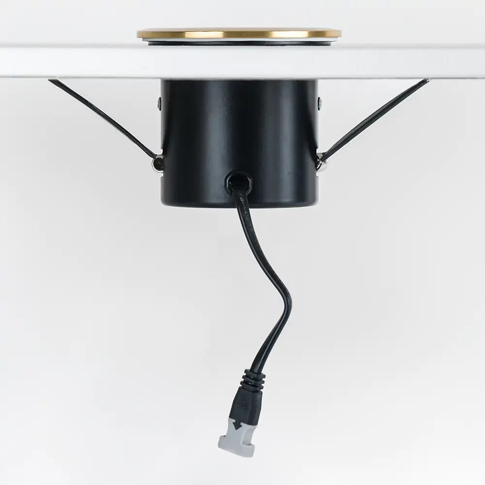 Soho Lighting Brushed Gold Adjustable 4K Cool White Tiltable LED Downlights, Fire Rated, IP44, High CRI, Dimmable