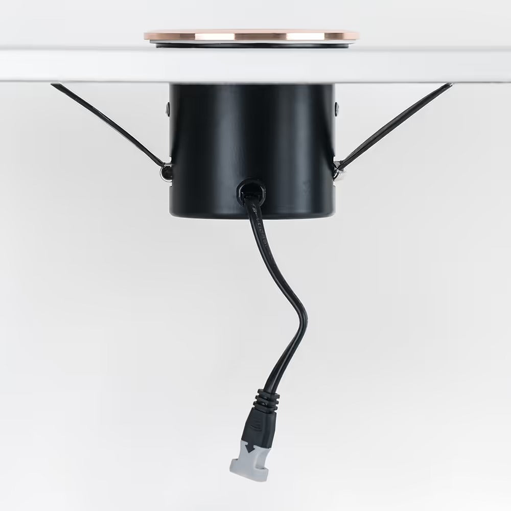 Soho Lighting Rose Gold 3K Warm White Tiltable LED Downlights, Fire Rated, IP44, High CRI, Dimmable