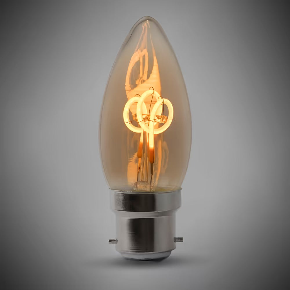 Charing B22 2W Vintage Candle Sunset White High CRI LED Bulb