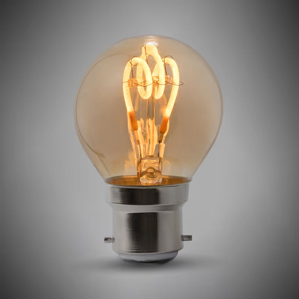 Balham B22 2W Vintage Golf Ball Sunset White High CRI LED Bulb