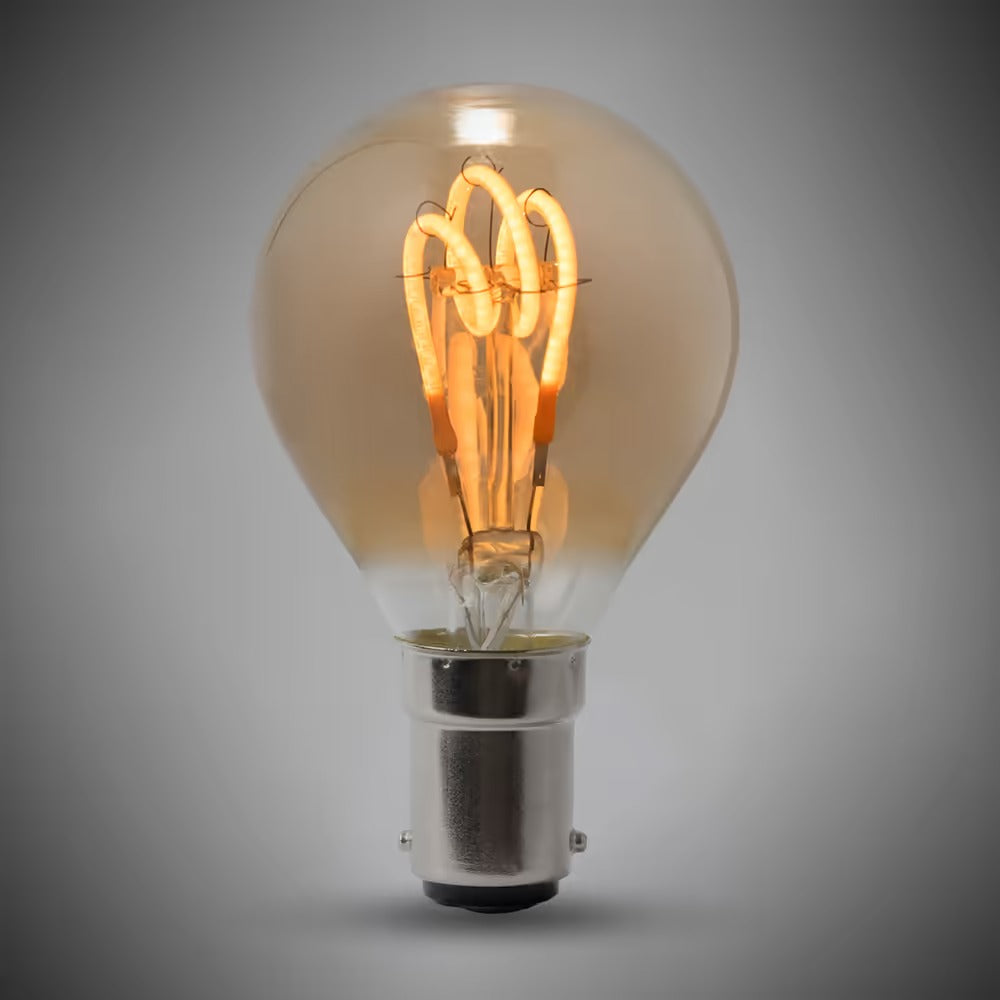 Balham B15 2W Vintage Golf Ball Sunset White LED Bulb