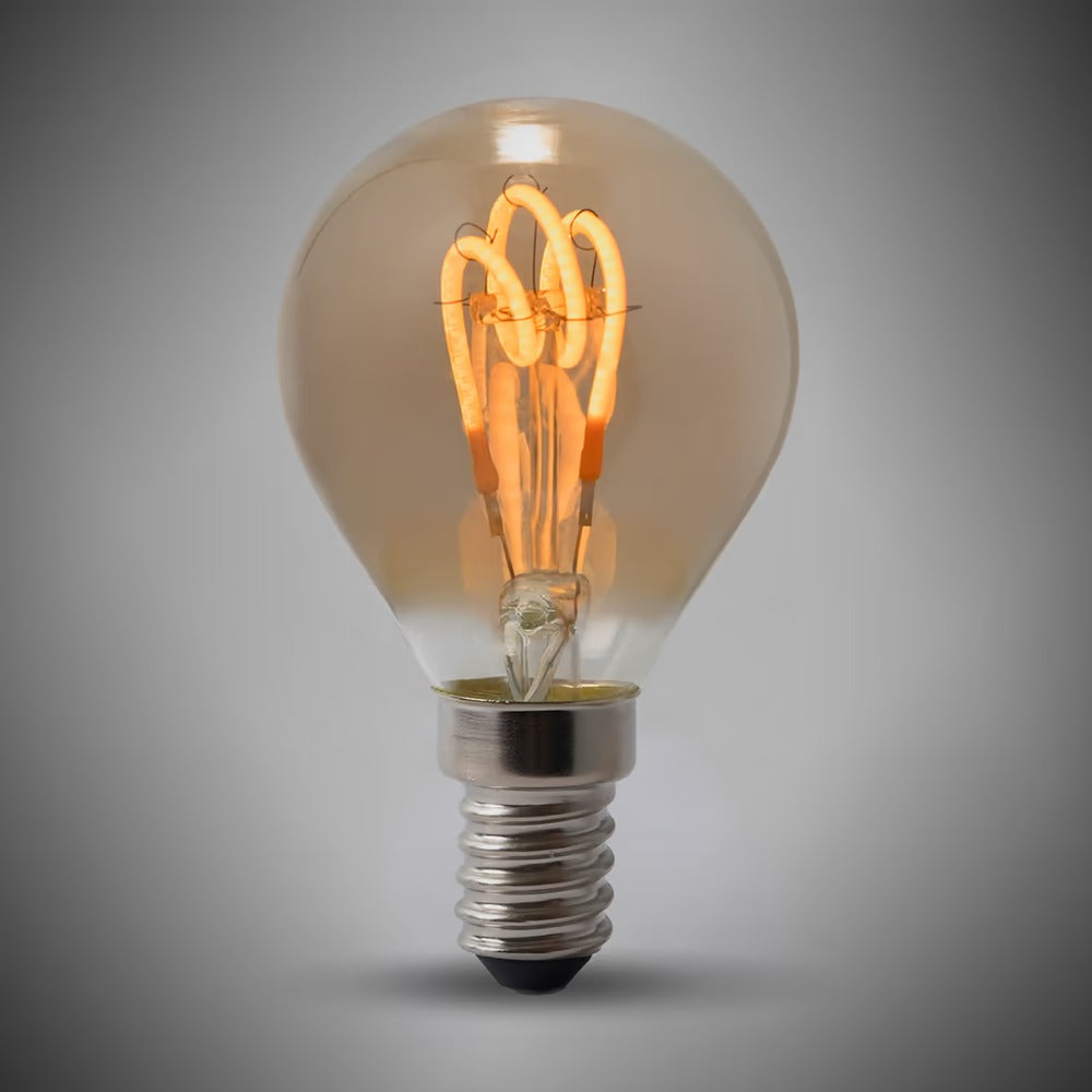 Balham E14 2W Vintage Golf Ball Sunset White High CRI LED Bulb
