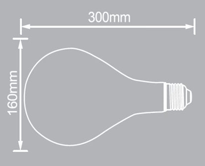 Petersham E27 6W Giant PS160 Sunset White High CRI LED Bulb