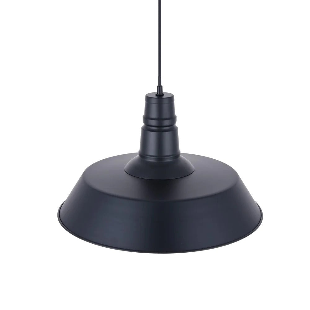 Argyll Industrial Pendant Light in Matt Black