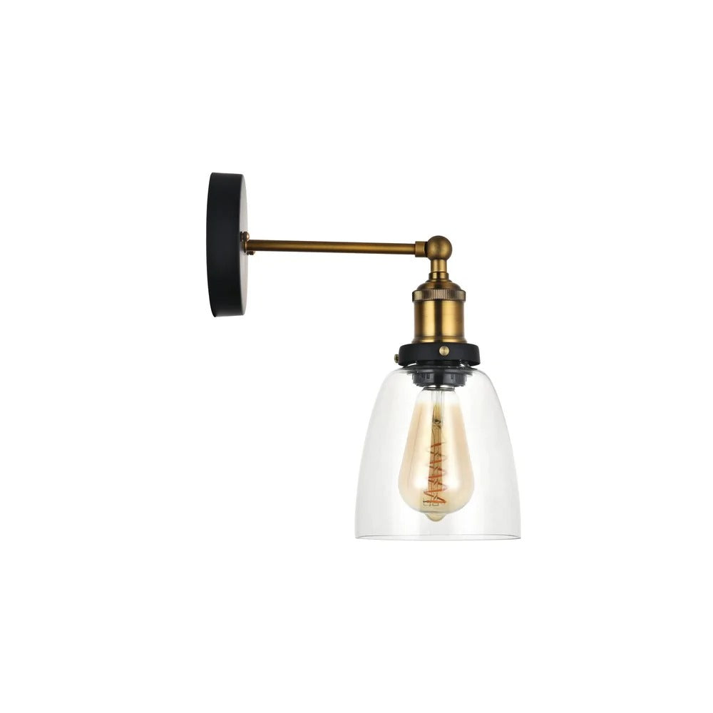 Romilly Clear Glass Cone Wall Light - Soho Lighting