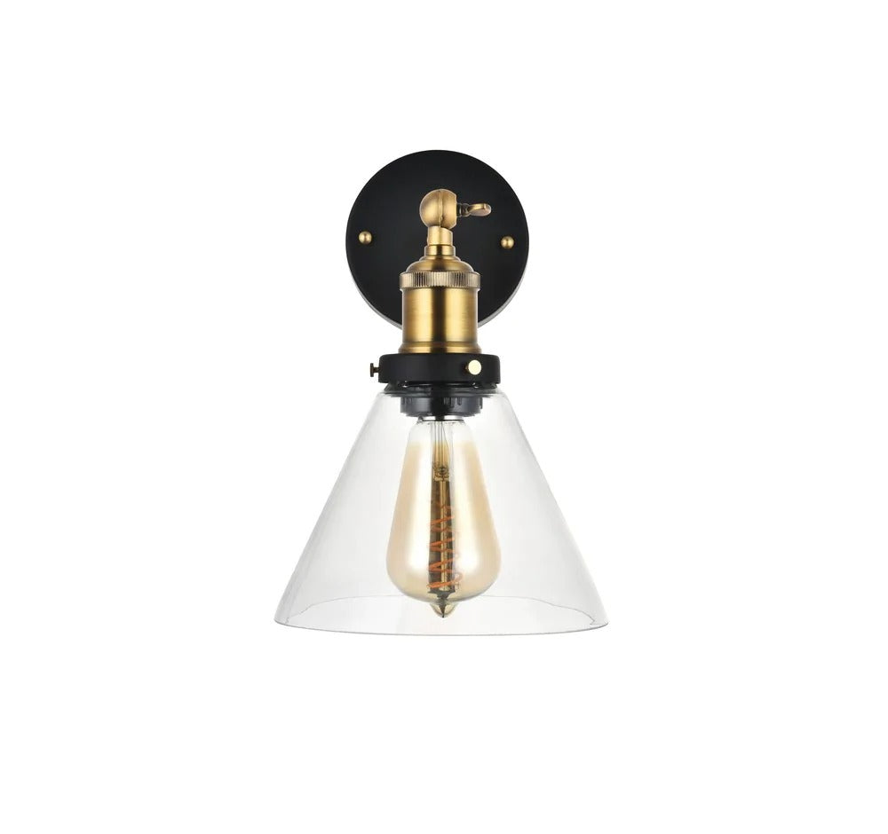 Romilly Clear Glass Funnel Wall Light - Soho Lighting