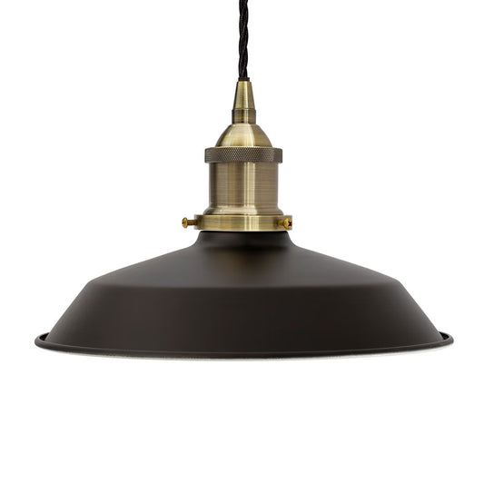 Small Trinity Metal Painted Pendant Light in Matt Black