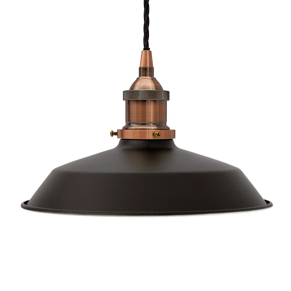 Small Trinity Metal Painted Pendant Light in Matt Black