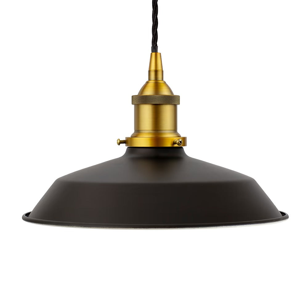 Small Trinity Metal Painted Pendant Light in Matt Black