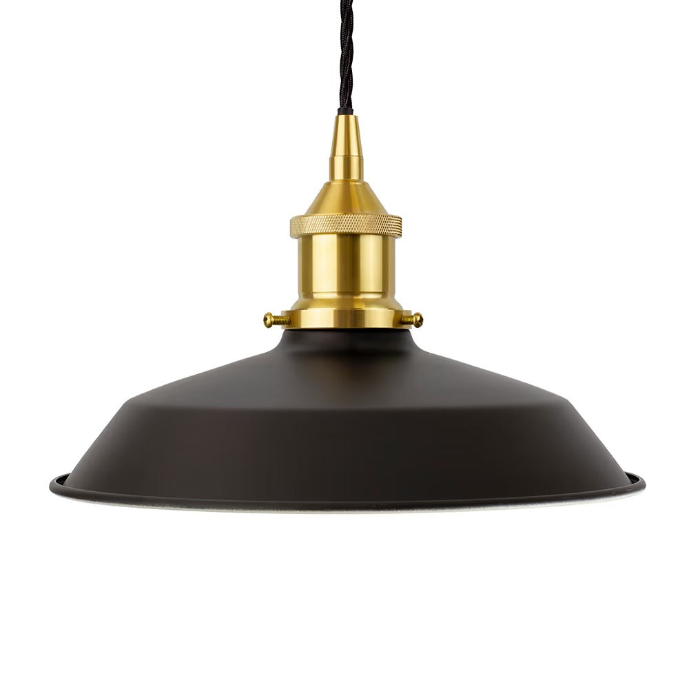 Small Trinity Metal Painted Pendant Light in Matt Black