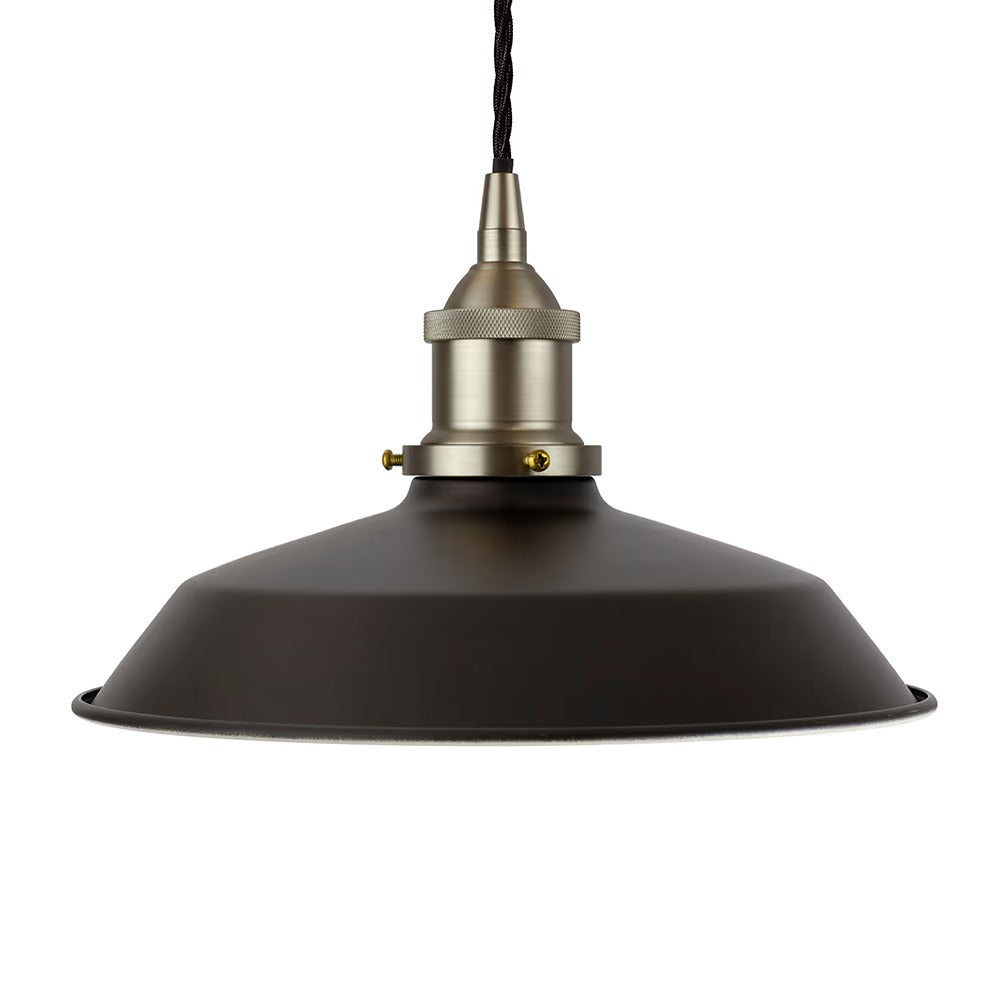 Small Trinity Metal Painted Pendant Light in Matt Black