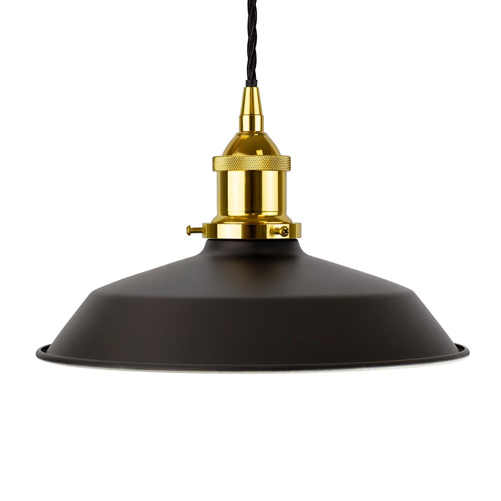 Small Trinity Metal Painted Pendant Light in Matt Black