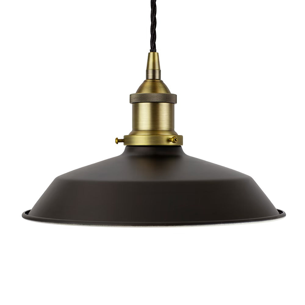 Small Trinity Metal Painted Pendant Light in Matt Black
