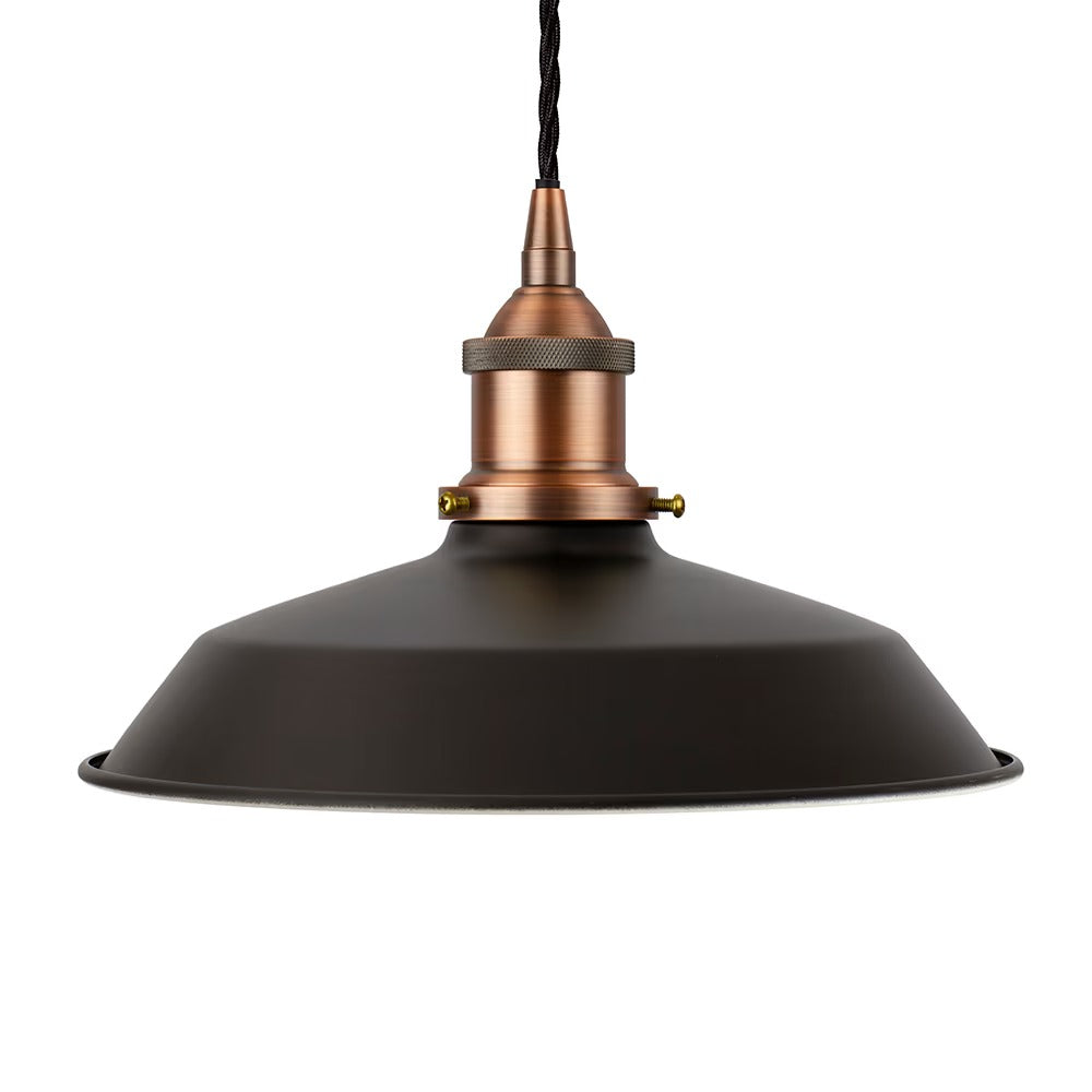 Small Trinity Metal Painted Pendant Light in Matt Black