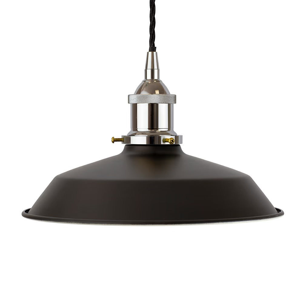 Small Trinity Metal Painted Pendant Light in Matt Black