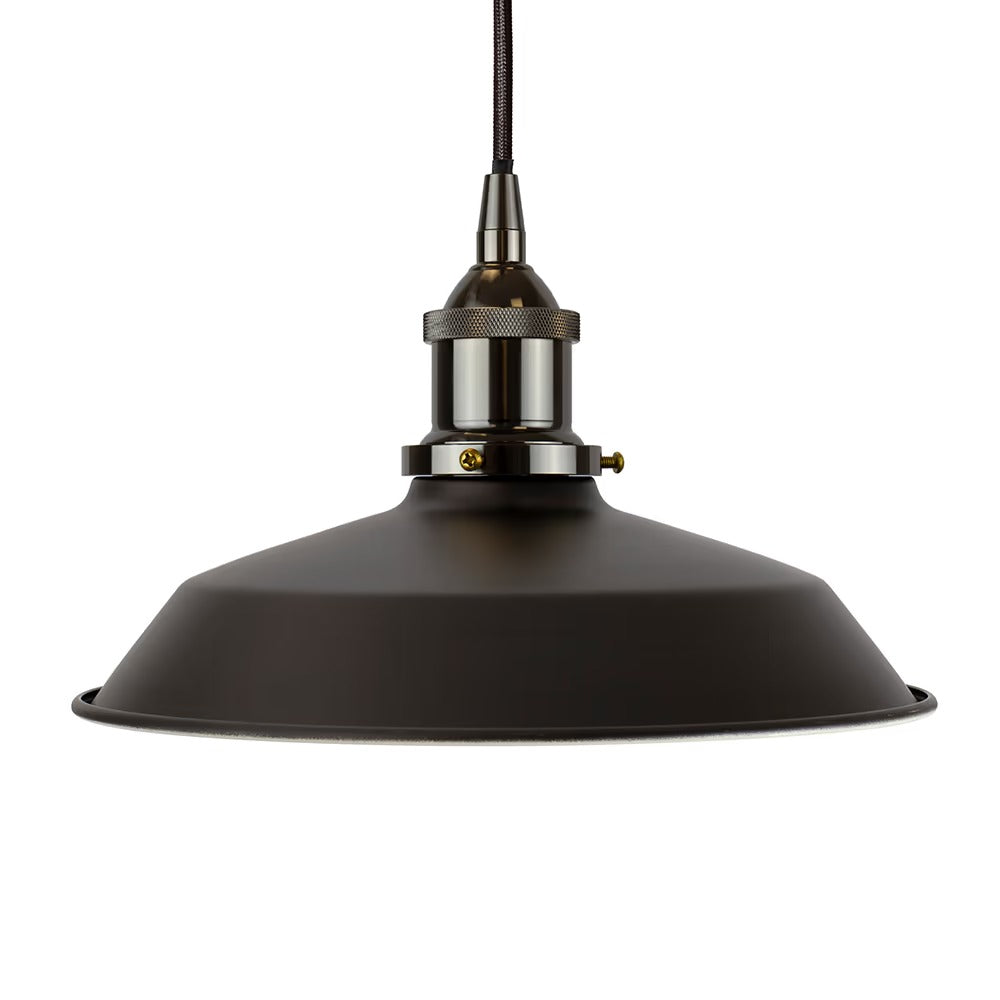 Small Trinity Metal Painted Pendant Light in Matt Black