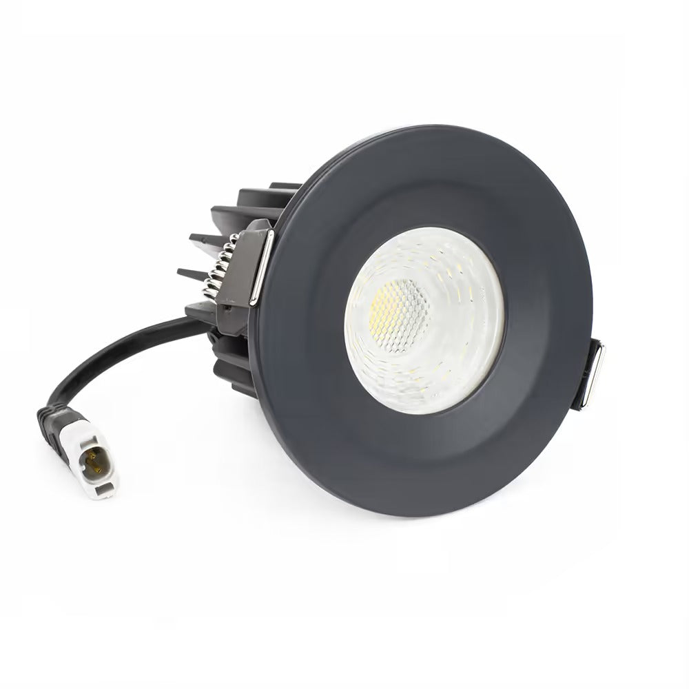 Soho Anthracite LED Downlights, Fire Rated, Fixed, IP65, CCT Switch, High CRI, Dimmable
