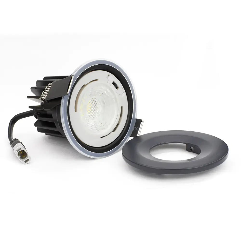 Soho Anthracite LED Downlights, Fire Rated, Fixed, IP65, CCT Switch, High CRI, Dimmable