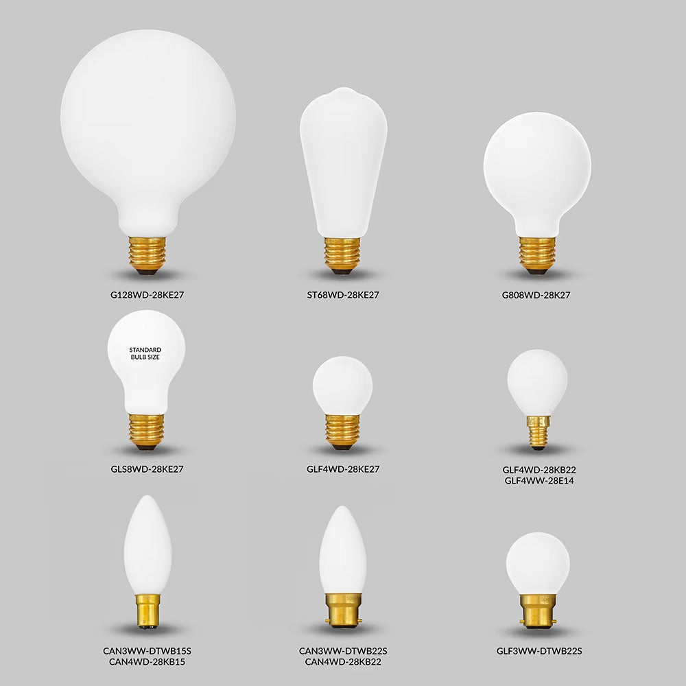 Soho Lighting 4W 2800K Warm White B22 Matt White G45 Golfball Dimmable LED Bulb