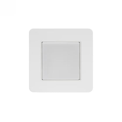 The Eldon Collection White Metal Flat Plate LED Stair Light - Warm White