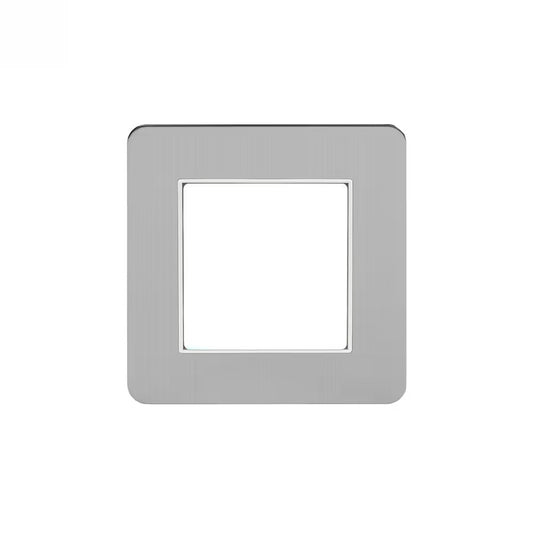 The Lombard Collection Brushed Chrome Flat Plate LED Stair Light - Cool White
