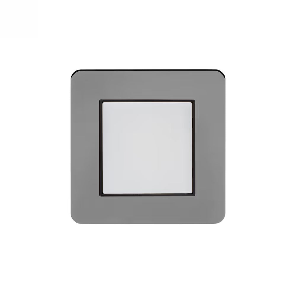 The Connaught Collection Black Nickel Flat Plate LED Stair Light - Cool White